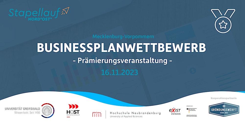 Businessplanwettbewerb des Landes - Prämierungsveranstaltung
