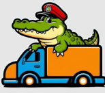 Krokodil Umzug Logo