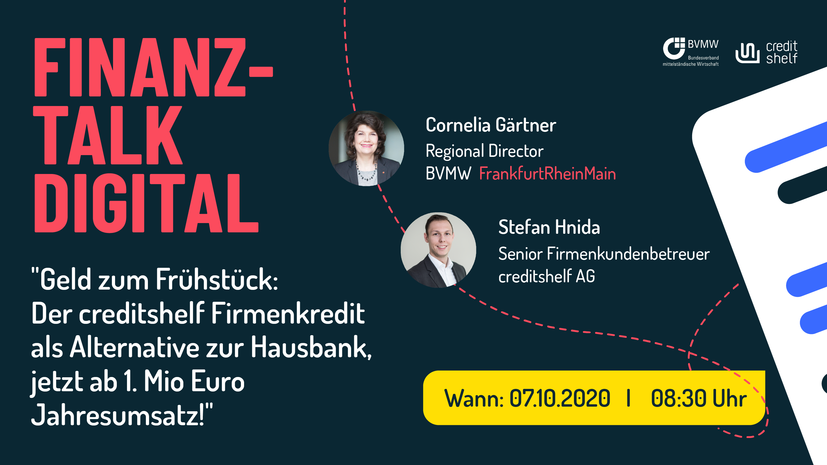 „GELD ZUM FRüHSTüCK: DER CREDITSHELF FIRMENKREDIT ALS ALTERNATIVE ZUR HAUSBANK!"