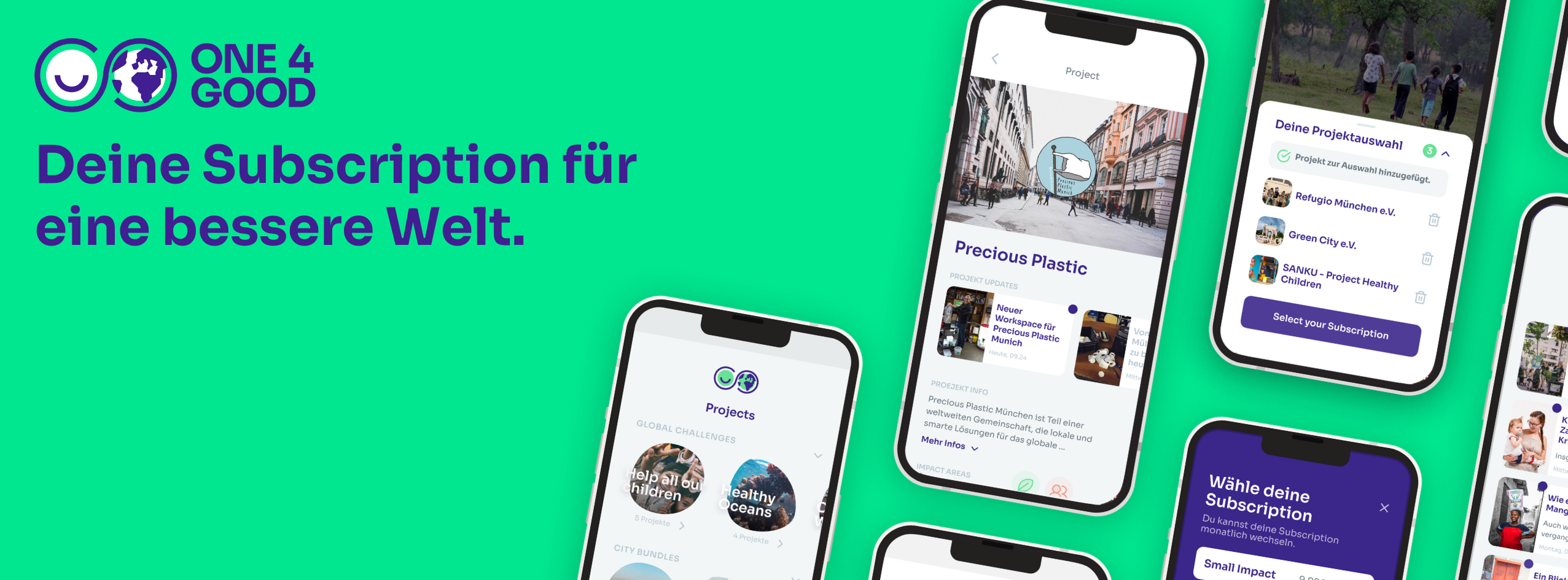 one4good / startup von München / Background