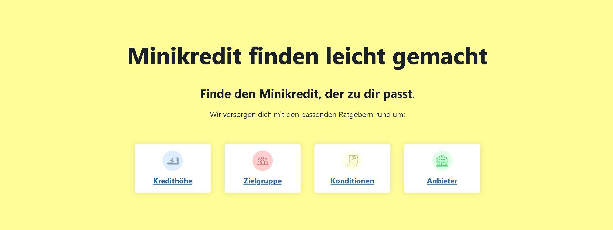 minikredite.org / startup from Dresden / Background