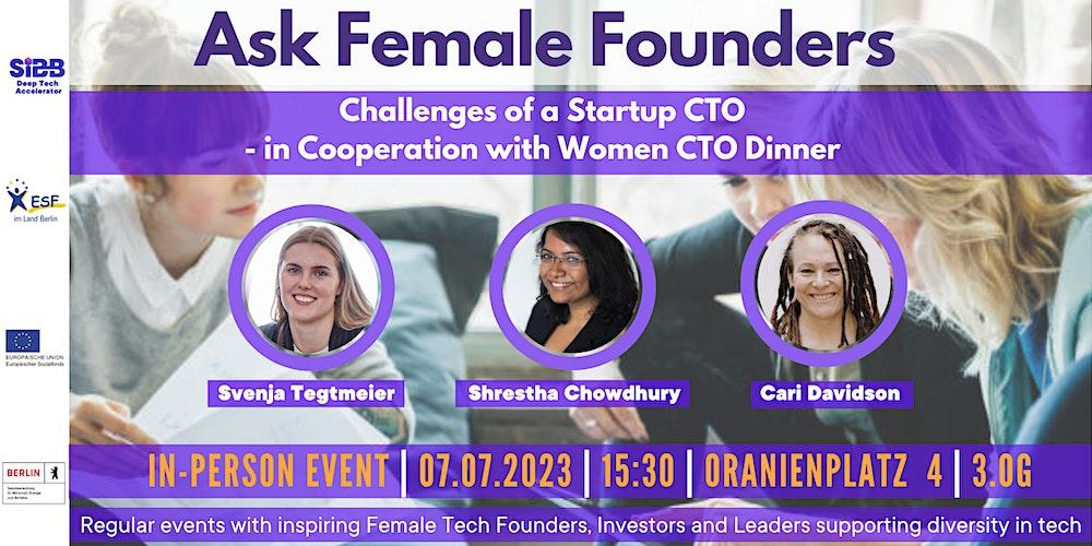 Ask Female Founders - Challenges of a Startup CTO