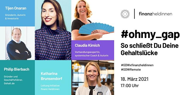 #ohmy_gap - So schließt Du Deine Gehaltslücke