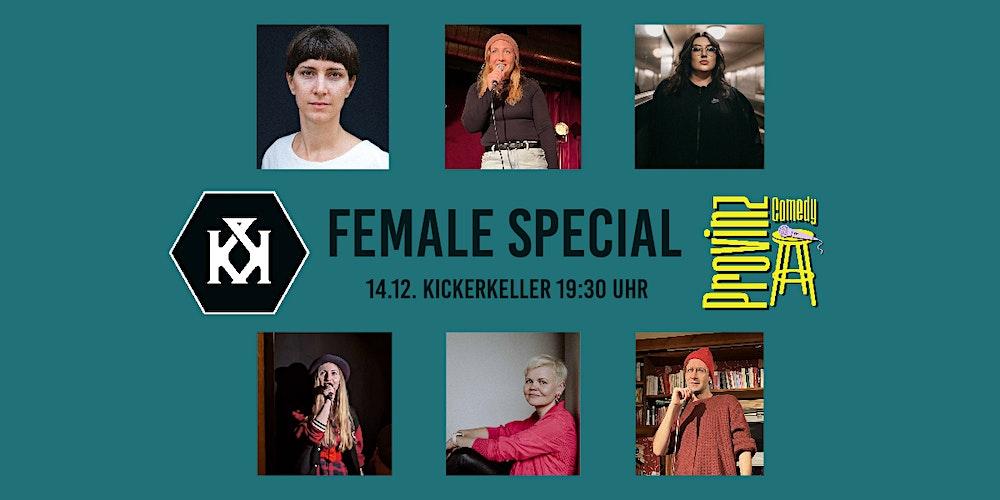 Provinz Comedy goes Kickerkeller: Female Special. Stand-up-Comedy-Show