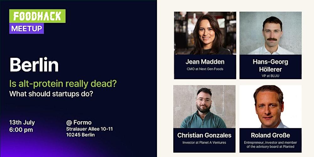 FoodHack Berlin Summer Meetup: Is alt-protein really dead?