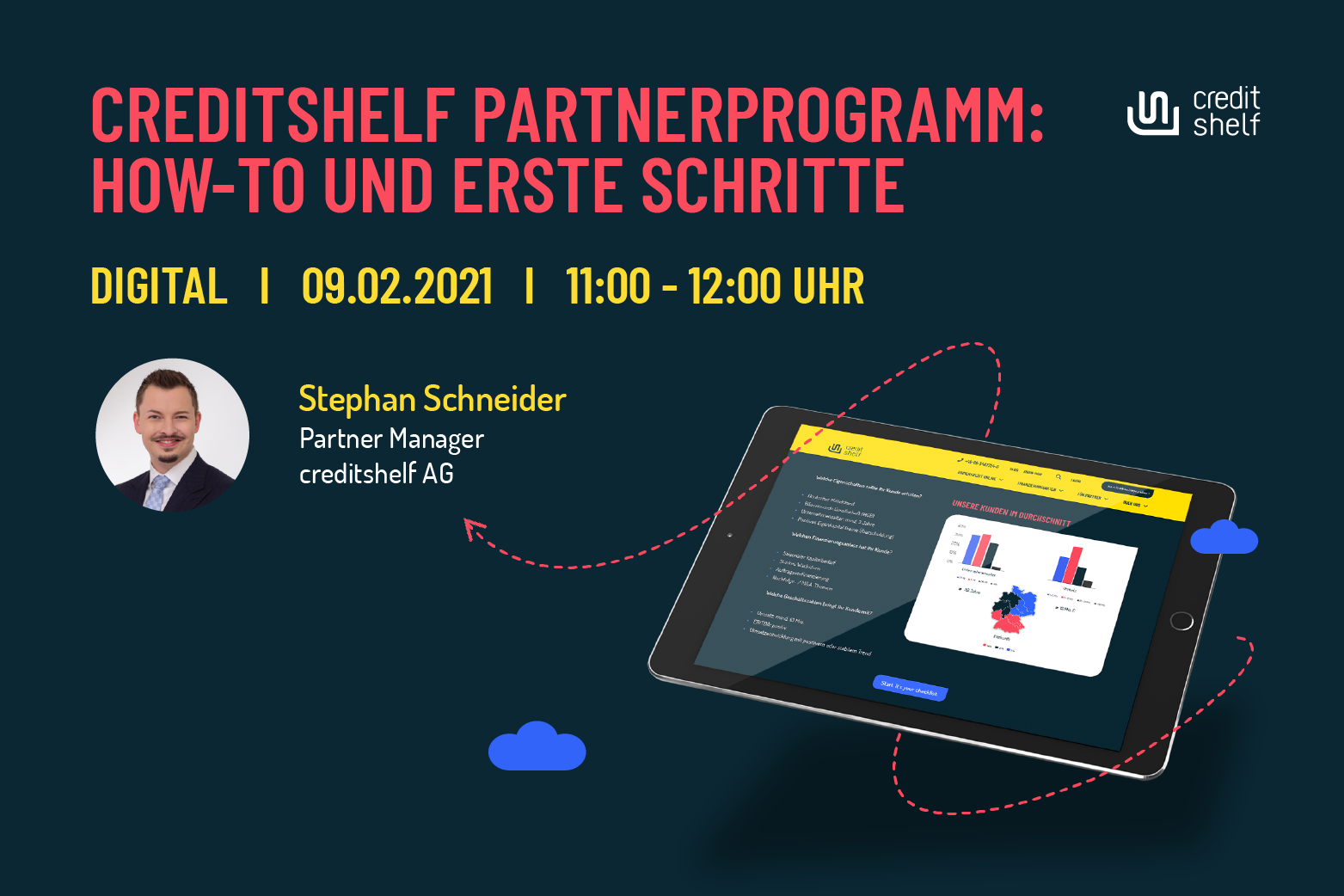 FINANZ-TALK DIGITAL  „CREDITSHELF PARTNERPROGRAMM: HOW-TO UND ERSTE SCHRITTE“