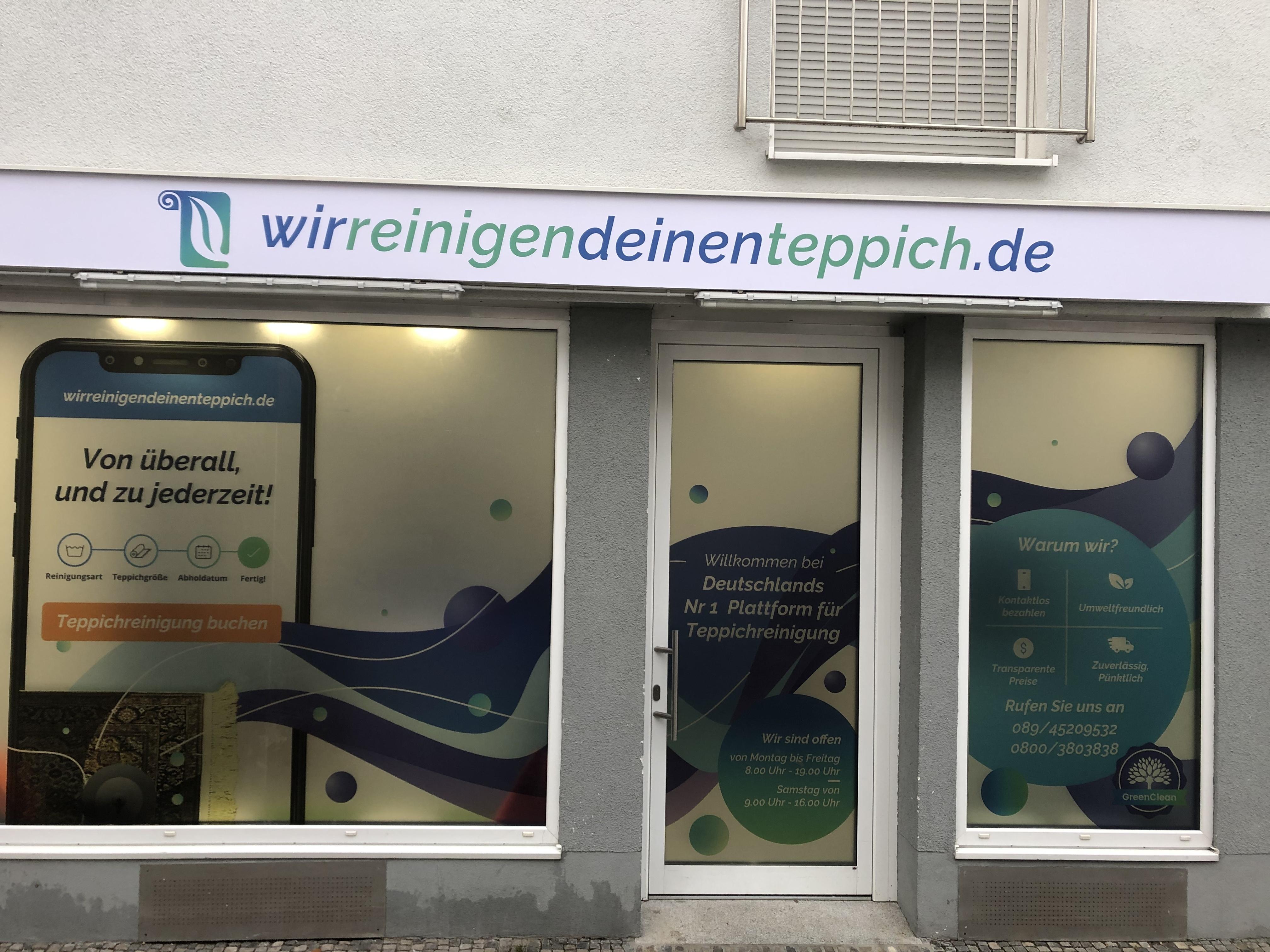 Wir reinigen deinen Teppich.de / startup from München / Background