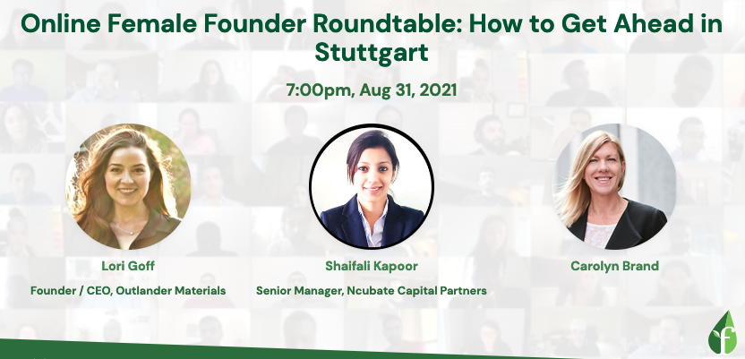  Online Female Founder Roundtable: How to Get Ahead in Stuttgart 