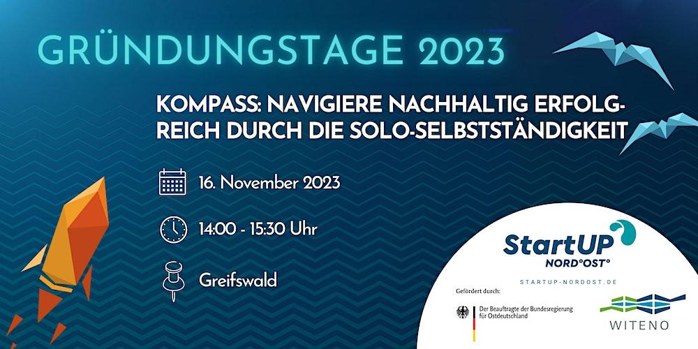 KOMPASS: Navigiere nachhaltig erfolgreich durch die Solo-Selbstständigkeit