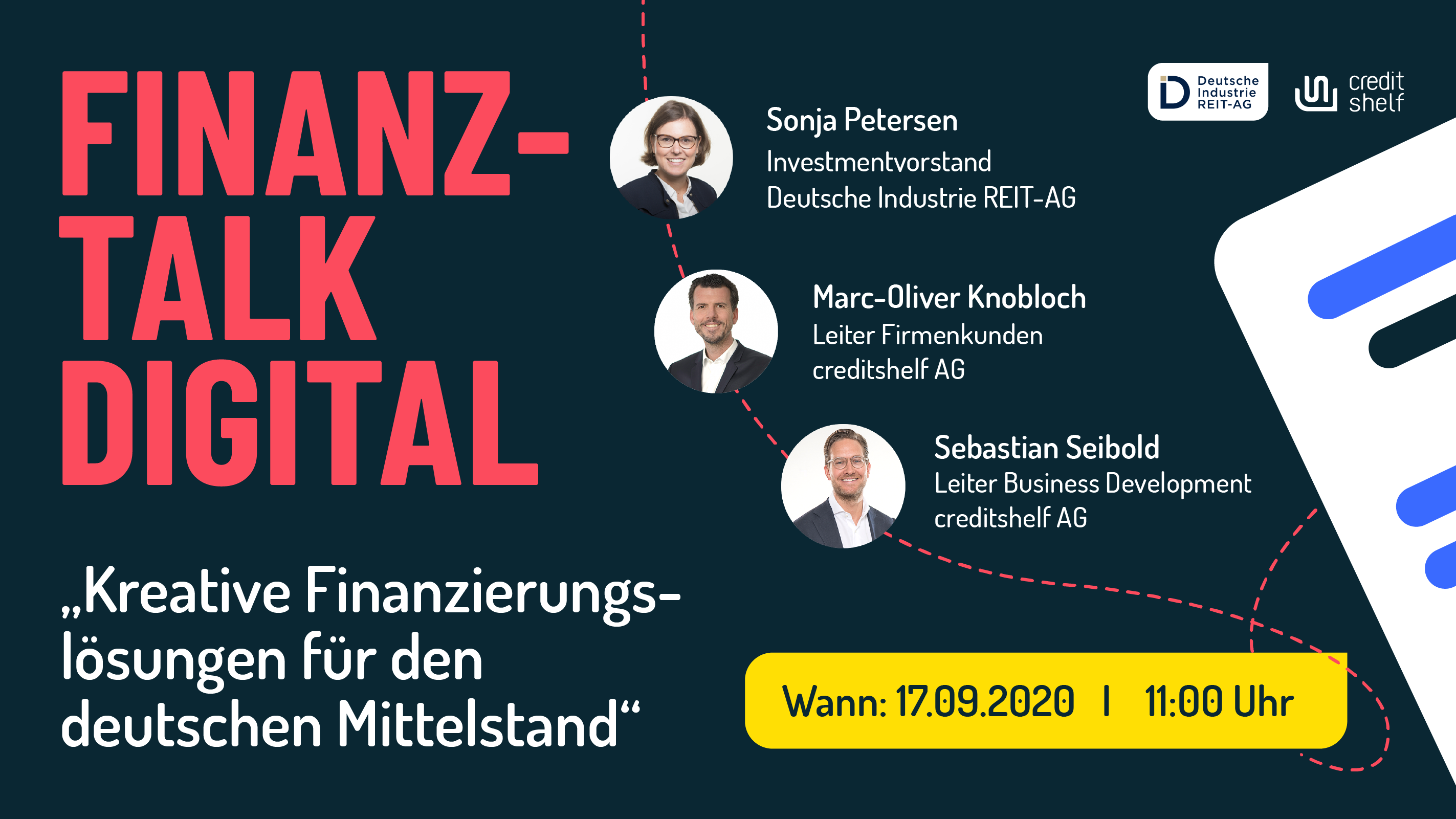 FINANZ-TALK DIGITAL  „KREATIVE FINANZIERUNGSLöSUNGEN FÜR DEN DEUTSCHEN MITTELSTAND“