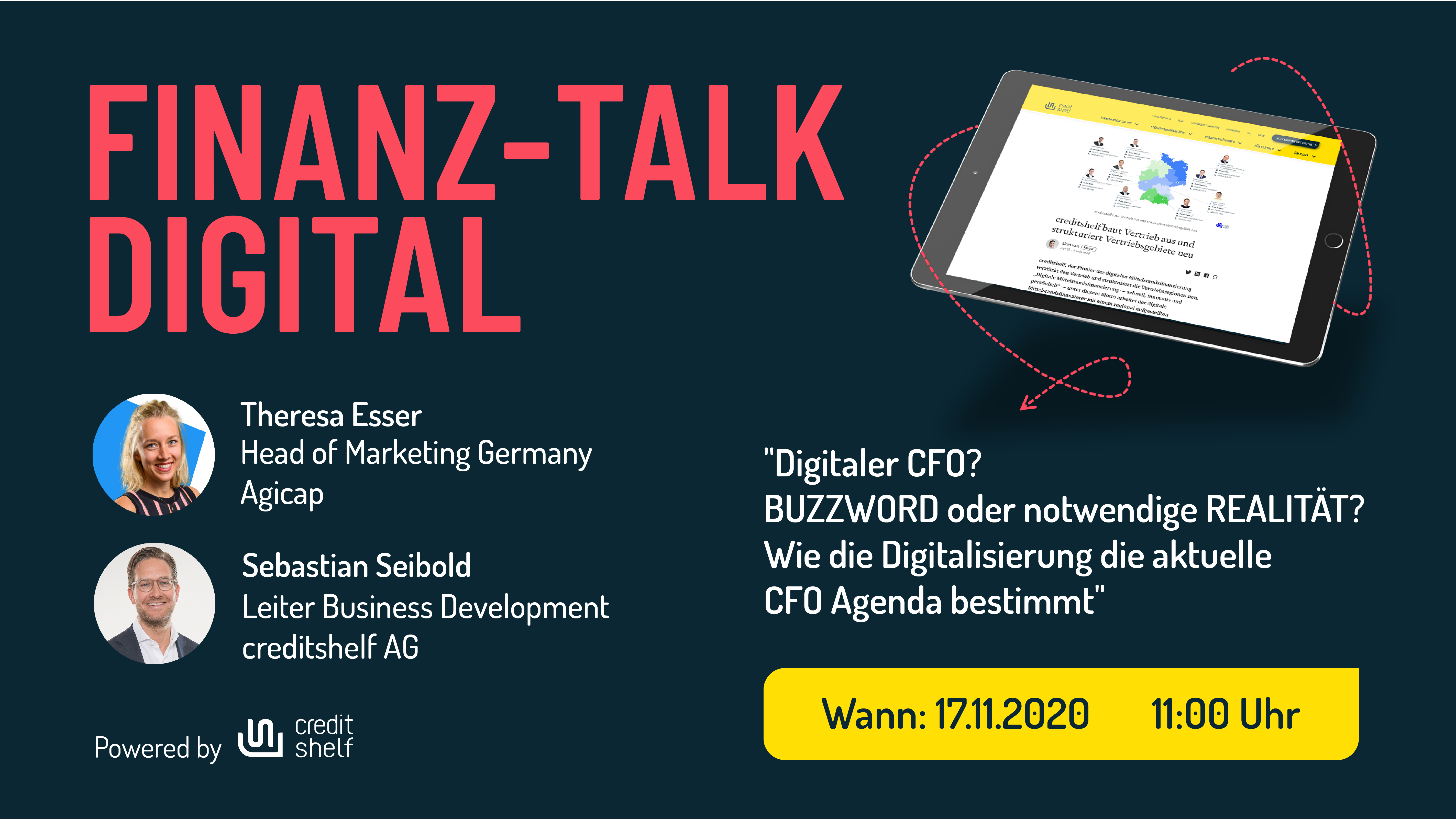 FINANZ-TALK DIGITAL „WIE DIE DIGITALISIERUNG DIE AKTUELLE CFO AGENDA BESTIMMT"