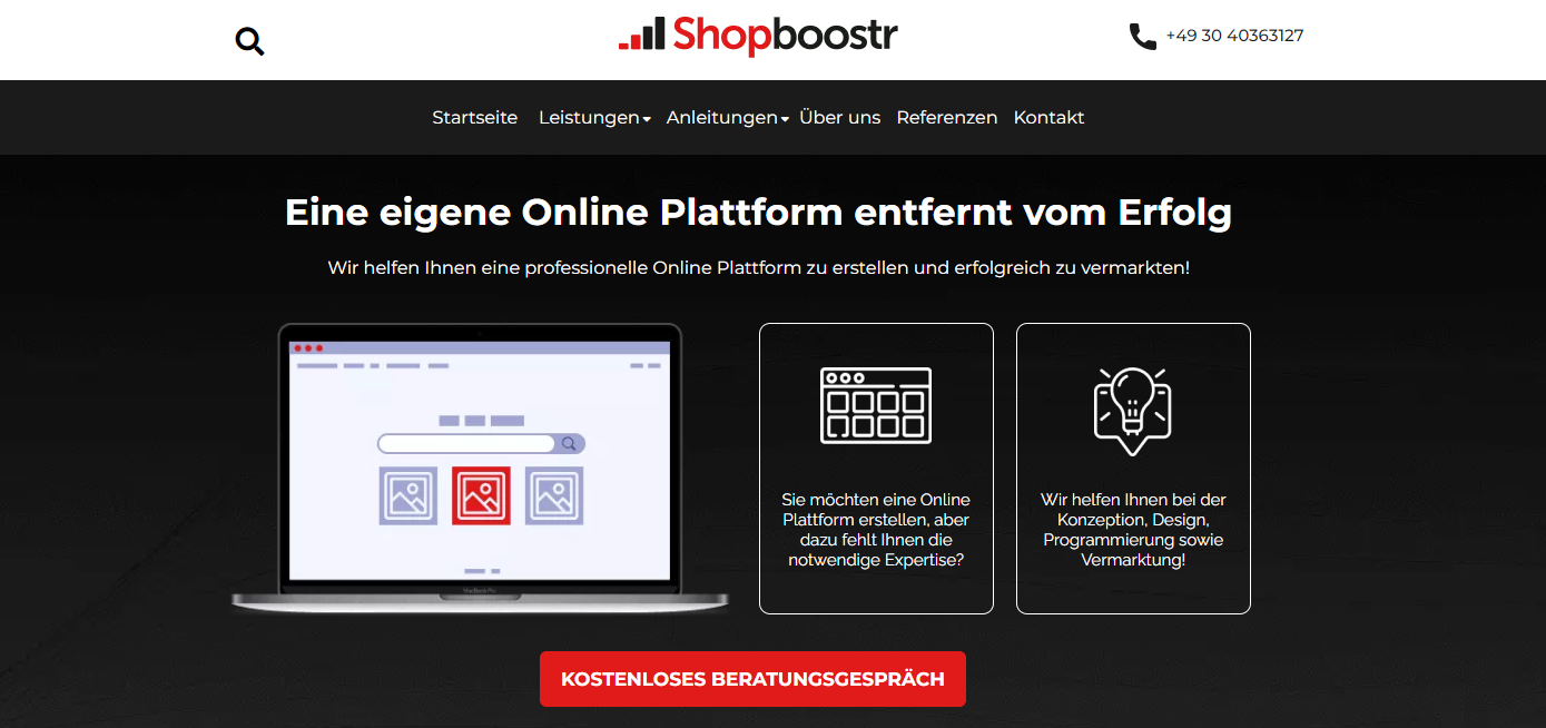 Shopboostr / agency from München / Background