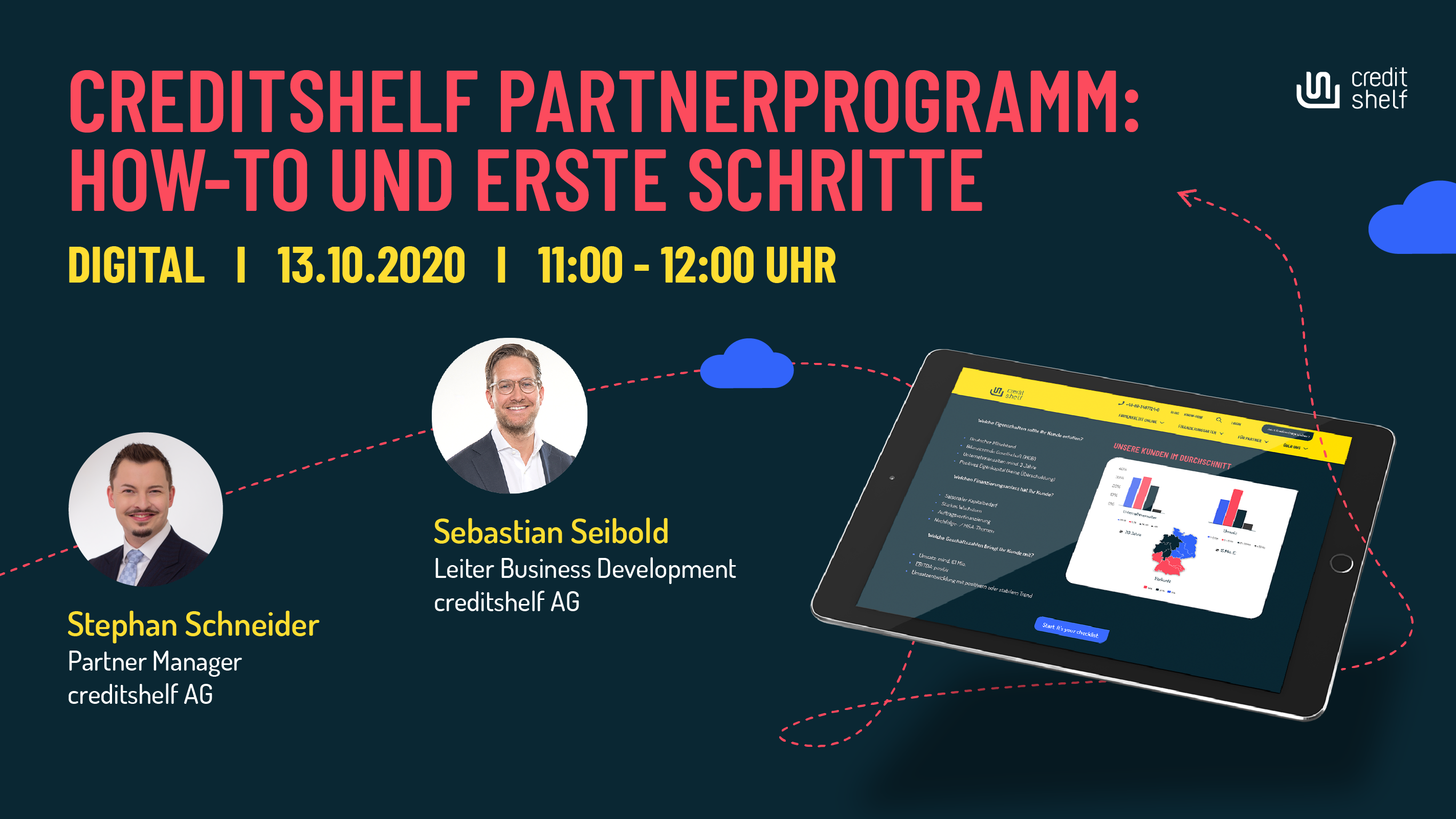 FINANZ-TALK DIGITAL  „CREDITSHELF PARTNERPROGRAMM: HOW-TO UND ERSTE SCHRITTE“
