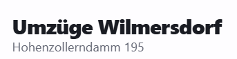 Umzugsunternehmen Berlin Wilmersdorf