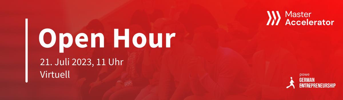 Master Accelerator Open Hour