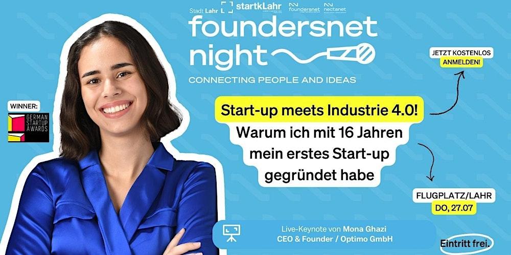 foundersnet Summer Night - mit Optimo-Gründerin Mona Ghazi