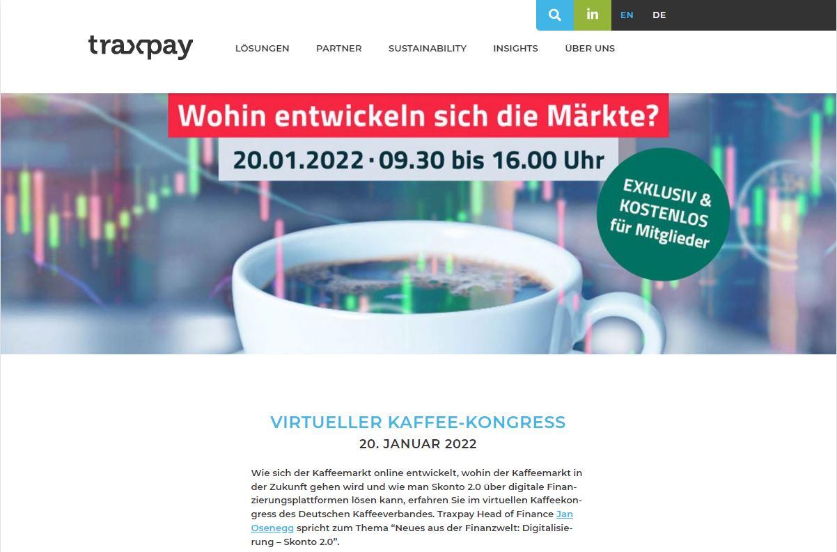 Traxpay Head of Finance Jan Osenegg zum Thema “Neues aus der Finanzwelt: Digitalisierung – Skonto 2.