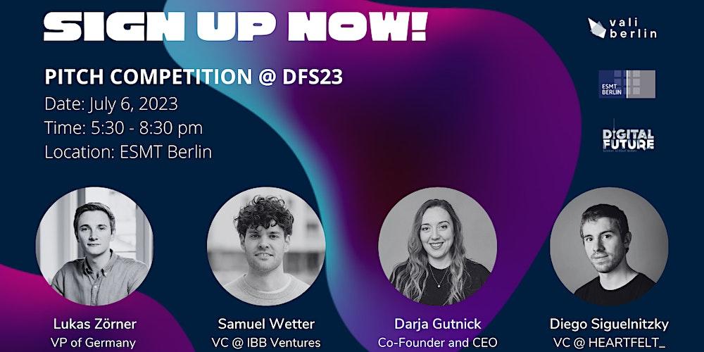 Pitch Competition @ Digital Future Summit Berlin