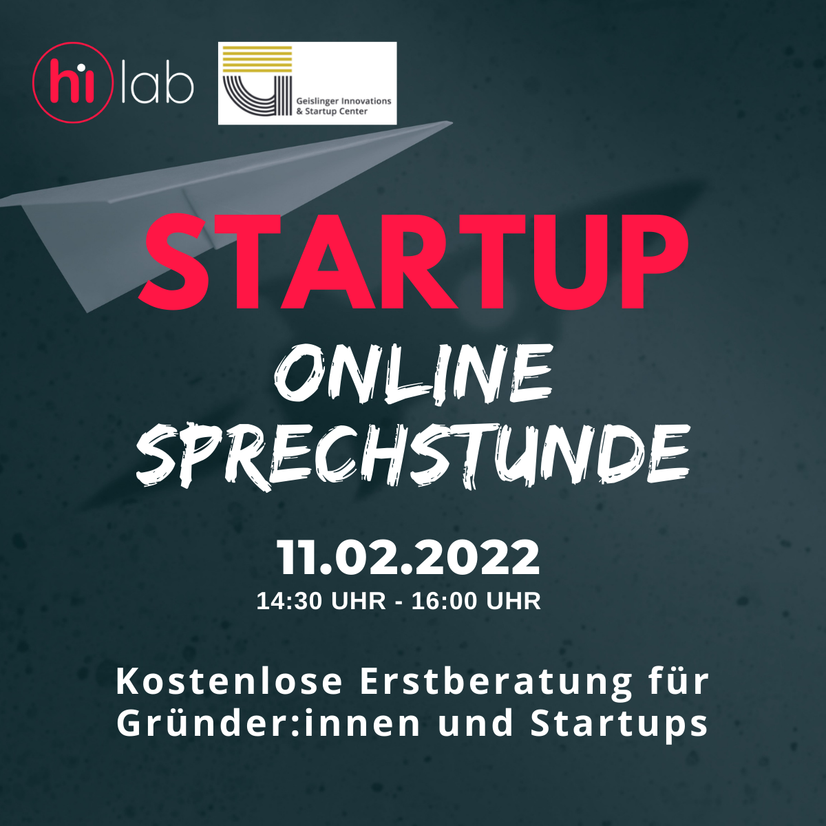 Startup Online Sprechstunde