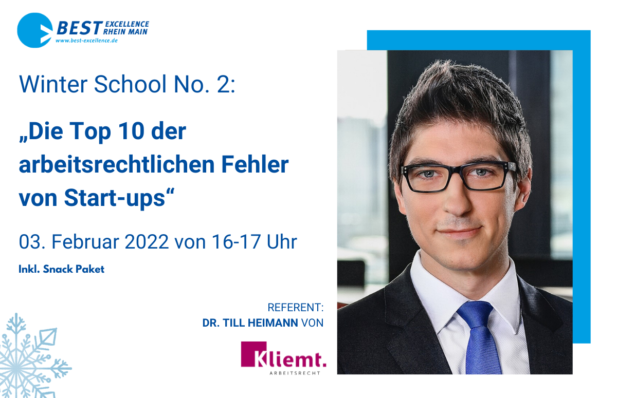 Winter School No. 2: die Top 10 der arbeitsrechtlichen Fehler von Start-ups