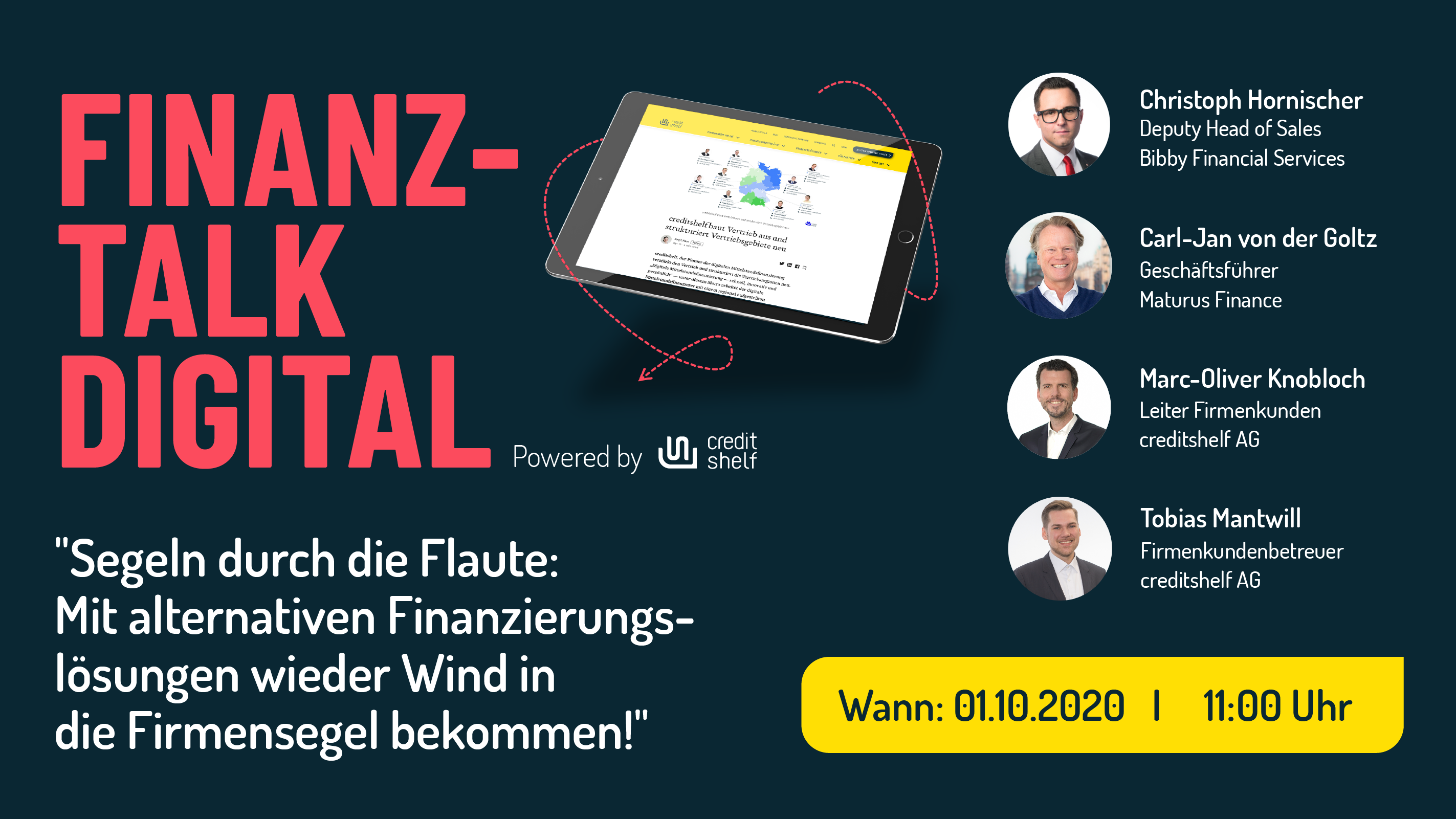 FINANZ-TALK  DIGITAL MIT ALTERNATIVEN FINANZIERUNGS-LöSUNGEN WIEDER WIND IN DIE FIRMENSEGEL BEKOMMEN
