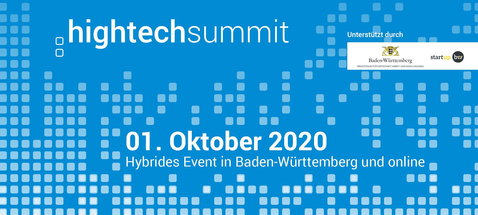 Hightech Summit Baden-Württemberg 2020