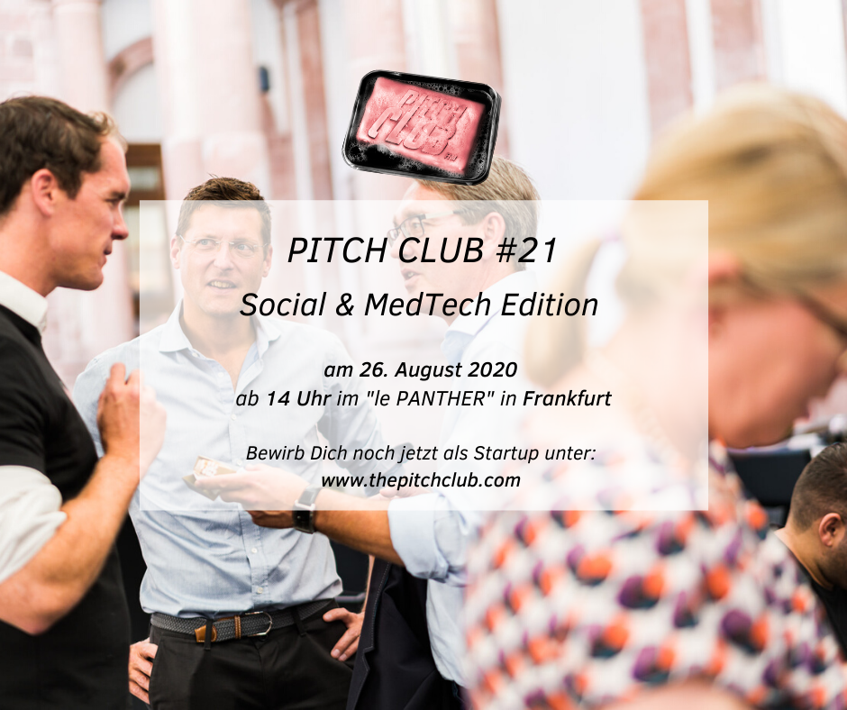 “Pitch Club #21 Social & MedTech Edition”