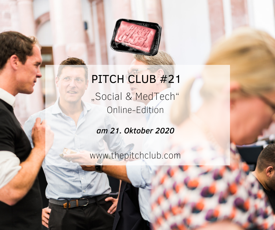 Pitch Club #21 “Social & MedTech” Online-Edition 