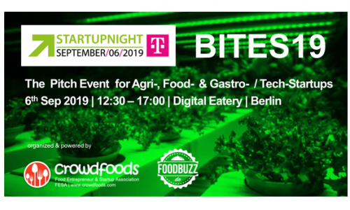 Startupnight Bites19 – Pitch Event für Foodtechs