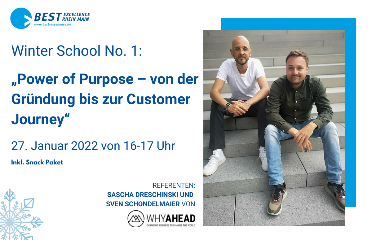 Winter School No. 1: Power of Purpose – von der Gründung bis zur Customer Journey
