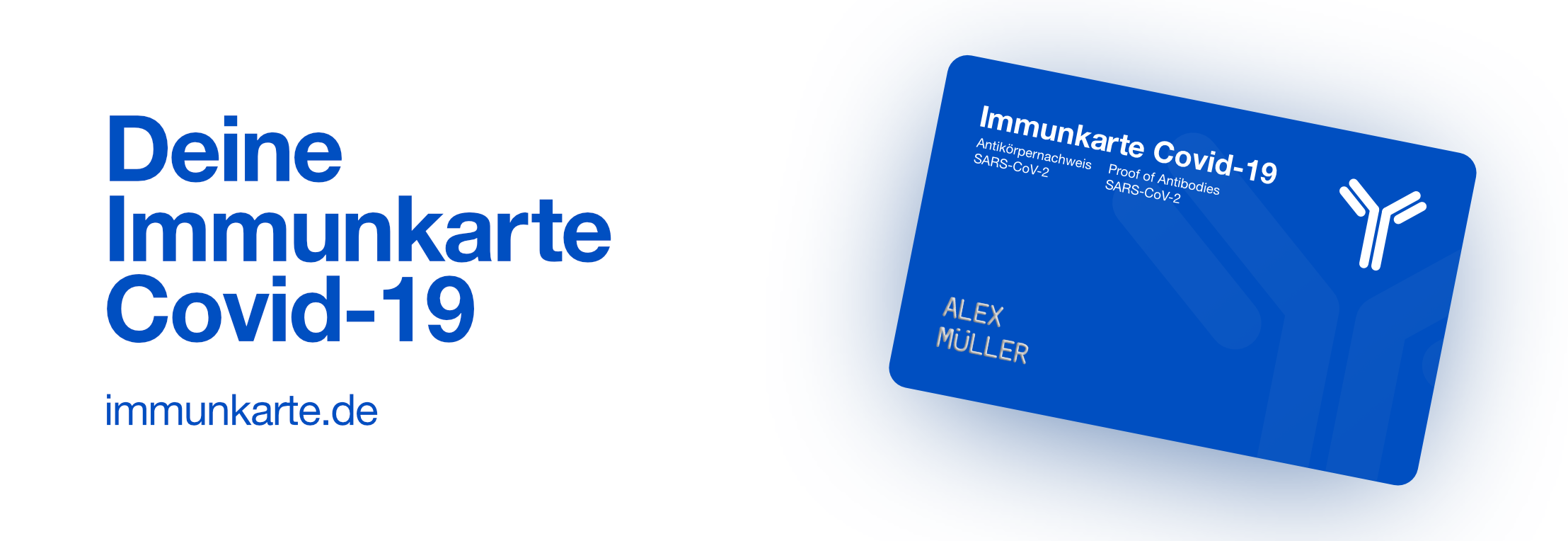 Immunkarte Covid-19 / startup von Frankfurt a. Main / Background