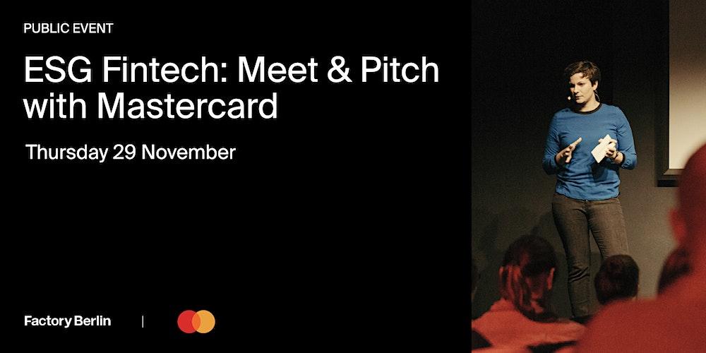 ESG Fintech: Meet & Pitch with Mastercard