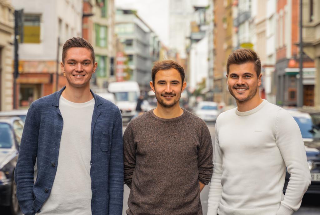 Diese drei Gründer, frisch von der Uni, wollen den Einzelhandel revolutionieren. Die drei Kommilitonen Hendrik Lallensack, Michael Müller und Mirco Meyer (v.l.n.r) haben  baoo 2020 gegründet.(Foto: baoo)