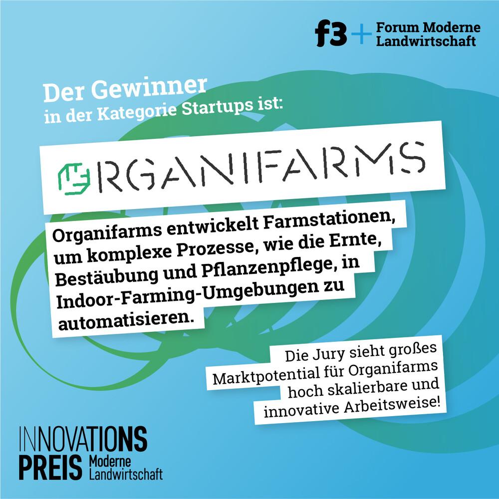 Organifarms gewinnt Landwirtschafts-Preis