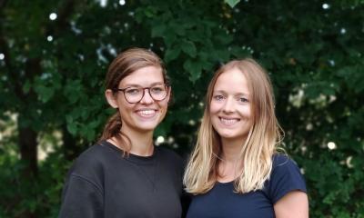 Traceless gewinnt Förderpreis für Gründerinnen Die Traceless-Gründerinnen Johanna Baare (l.) und Anne Lamp. (Foto: Traceless)