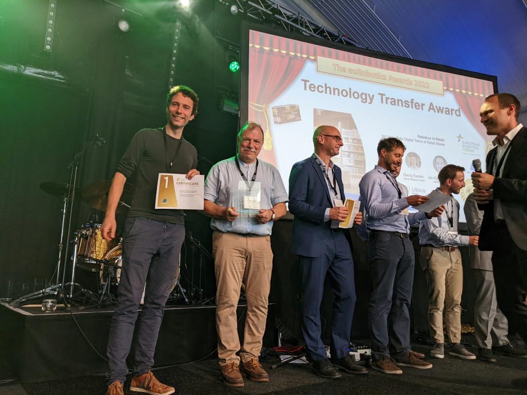 Ubica gewinnt europäischen Robotik-Preis
