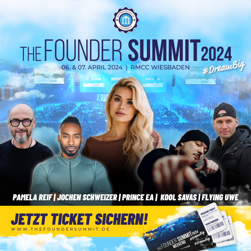 The Founder Summit bringt bekannte Persönlichkeiten im April nach ...