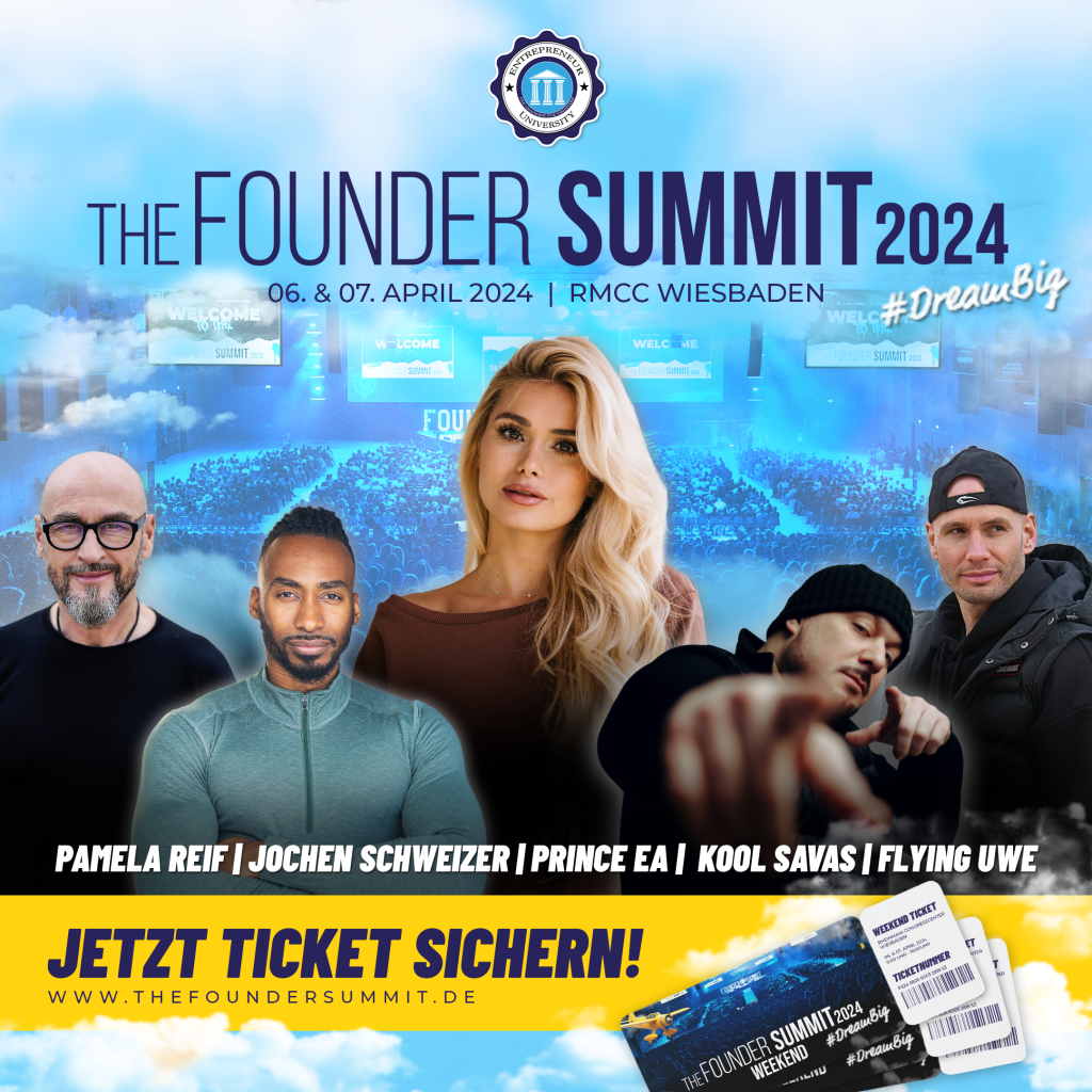 The Founder Summit brings well-known personalities to Wiesbaden in April