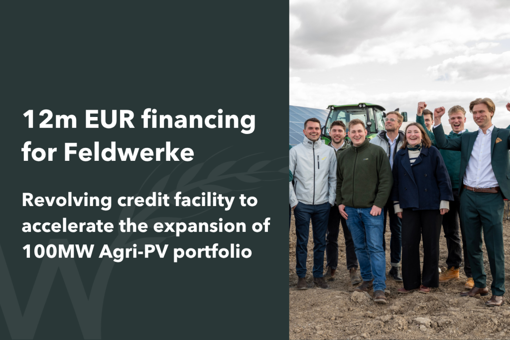 Feldwerke sichert sich 12 Millionen Euro Finanzierung für Ausbau von Agri-PV-Anlagen