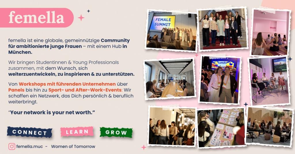 Connect. Learn. Grow. – Wie femella die Women ofTomorrow miteinander verbindet