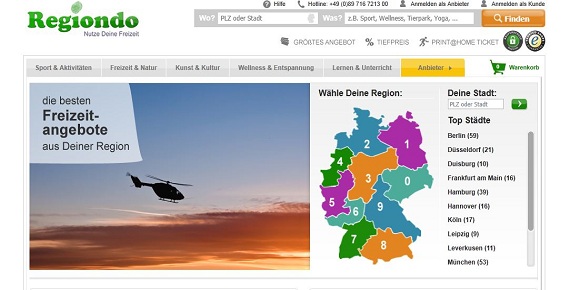 Regiondo: Online-Marktplatz für Freizeitangebote startet - Business Insider