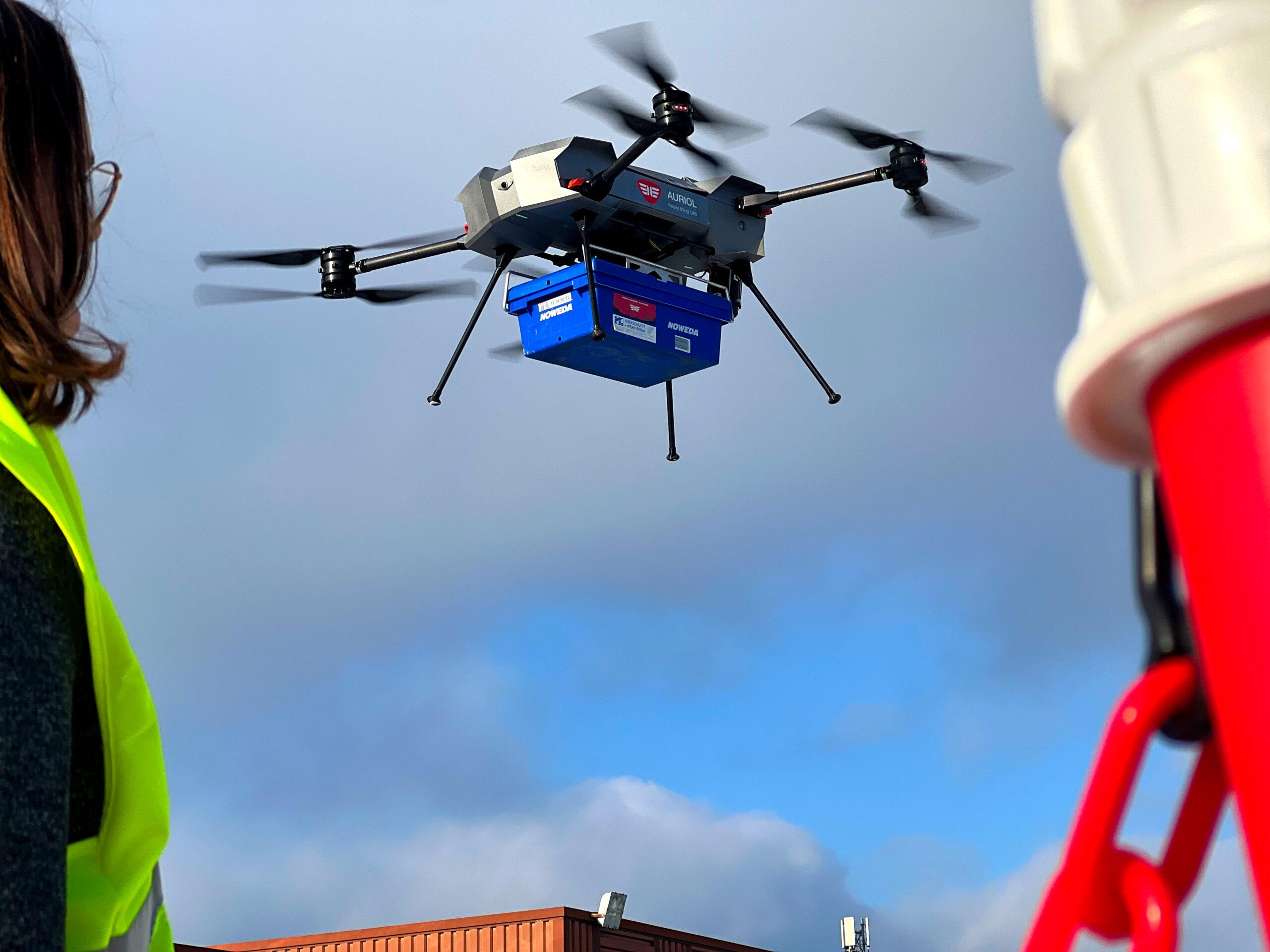 Erster Linienflugbetrieb mit Drohnen in Deutschland gestartet