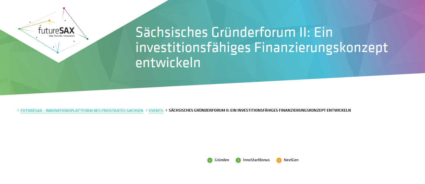 Investitionsfähige Finanzierungskonzepte im Fokus: Sächsisches Gründerforum II in Chemnitz