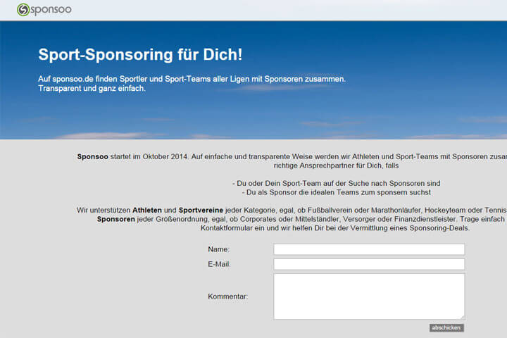 Sponsoo bringt Athleten und Sponsoren zusammen - deutsche-startups.de