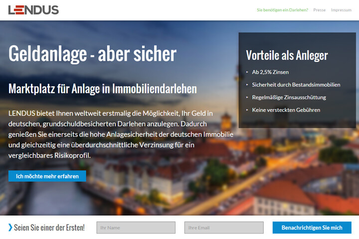 Bei Lendus dreht sich alles um Immobiliendarlehen - deutsche-startups.de